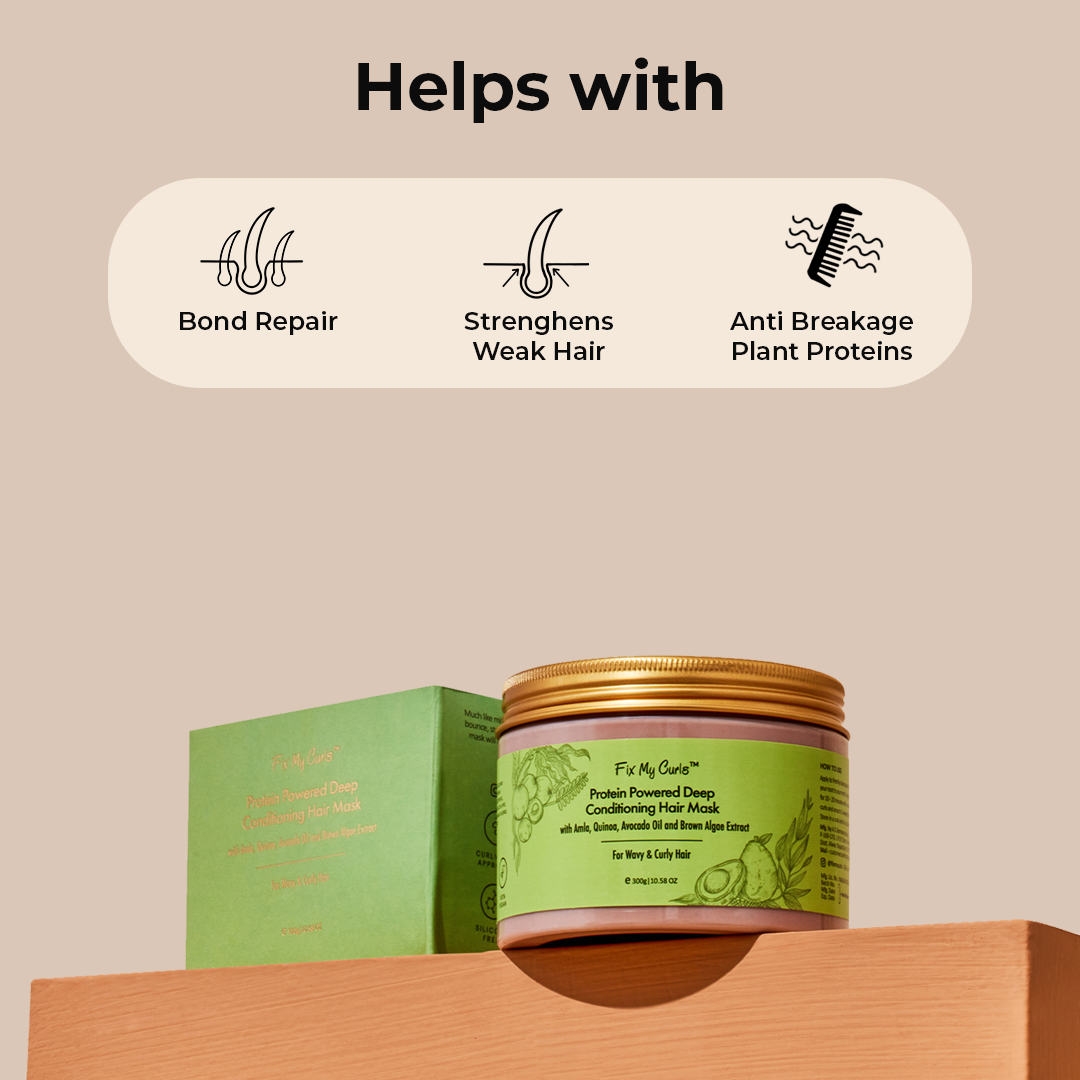 Fix My Curls Protein Powered Deep Conditioning Hair Mask 150g