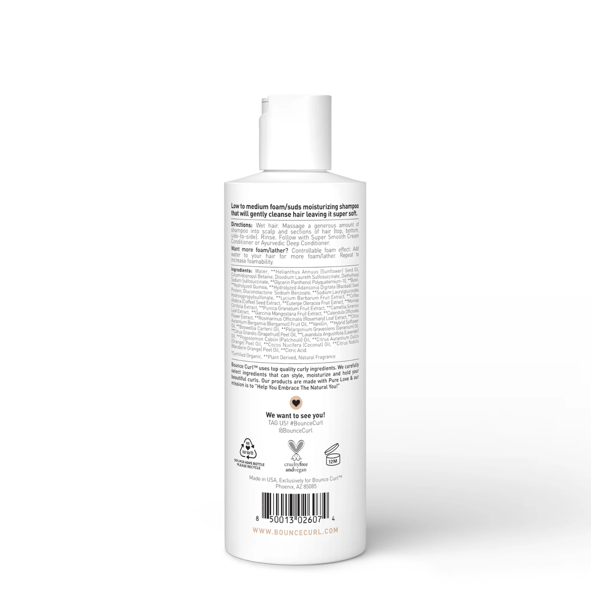Bounce Curl Pure Silk Moisturizing Shampoo 8oz