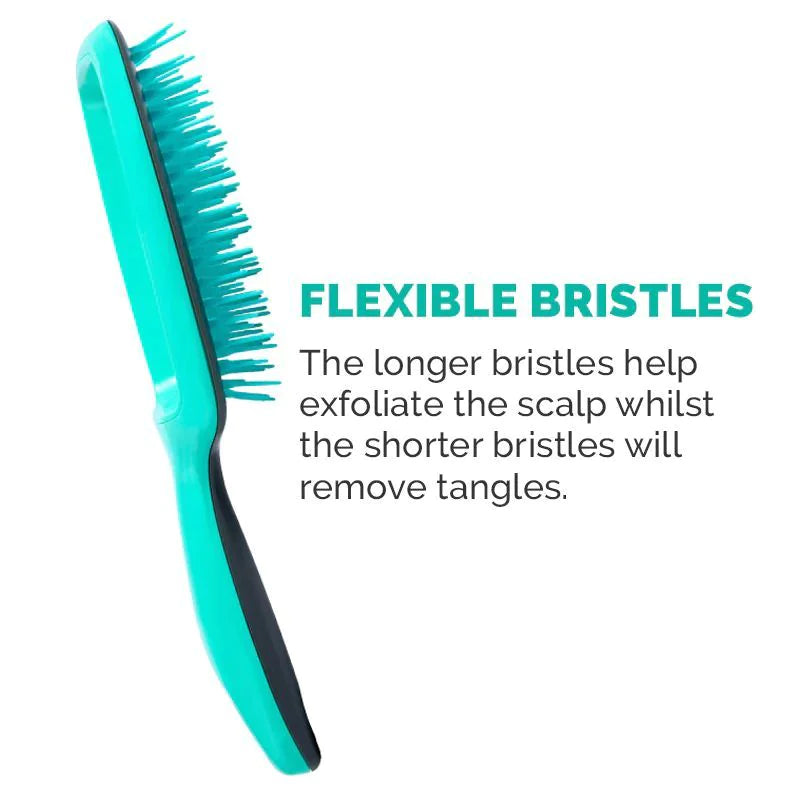 Curl Keeper Flexy Brush, Curl Clumping & Detangling Brush - Green
