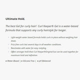 Curl Keeper Gel, Strong Hold Gel for All Curl Types - 8 Oz