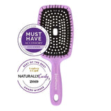 Curl Keeper Flexy Brush, Curl Clumping & Detangling Brush - Purple