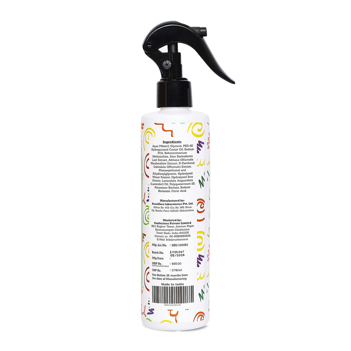 Curlsense Refresh & Detangling Spray – 250ml